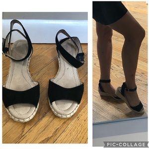 HOLD for Rebecca- Land’s End Suede Wedge Espadrille